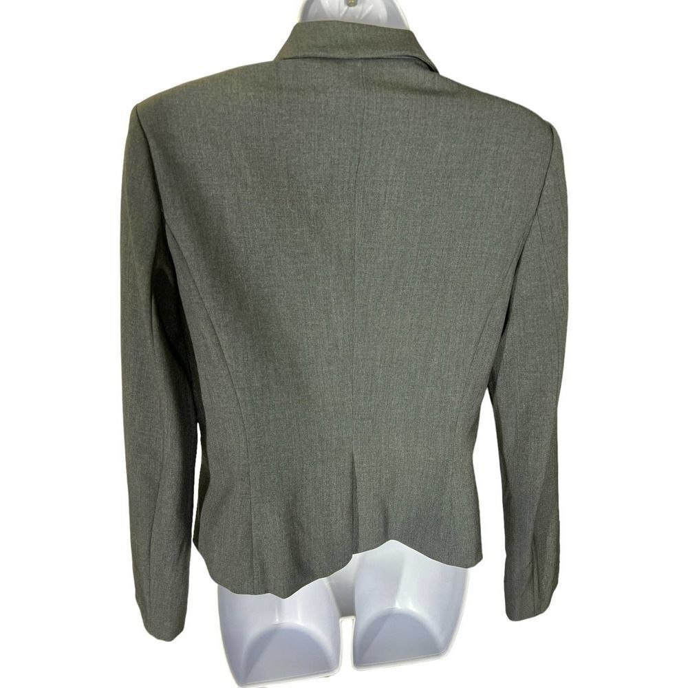 Calvin Klein Gray Blazer 2-Button Career-Wear Business Jacket Women’s Sz 4 - Picture 4 of 6